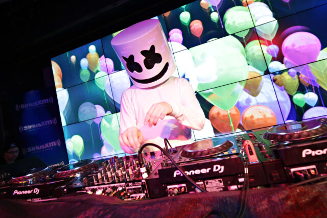 Marshmello Performs Private Concert For SiriusXM At The YouTube Space In New York City