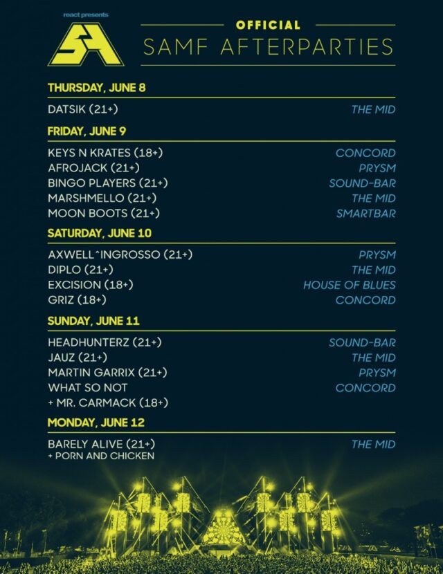 Spring Awakening Music Festival Announces Official After Parties EDM