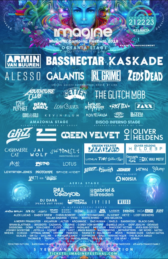 Imagine Music Festival's Phase 2 Lineup is Huge EDM Chicago