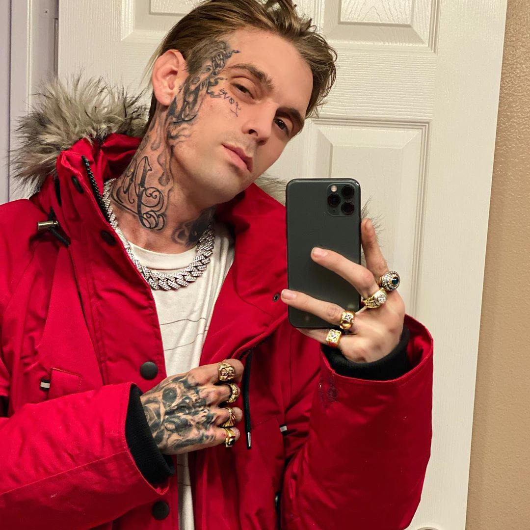 Aaron Carter gets girlfriend Melanie Martins name tattooed on his face   Irish Mirror Online