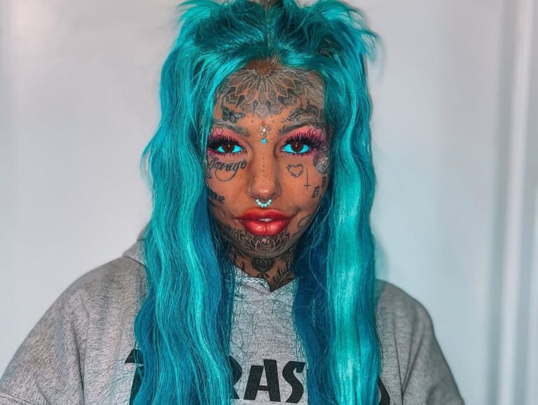 Amber Luke Has A New Bizarre Face Tattoo Edm Chicago