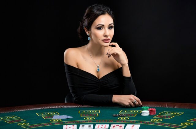 Attractive-Woman-Poker-Player