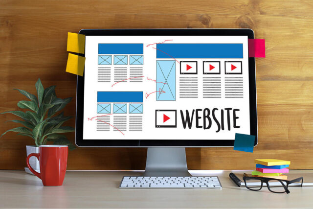 Web Design layout sketch drawing Software Media WWW and Graphic Layout Website development project