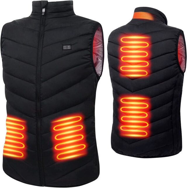 PETREL Heated Vest for Women with Battery Pack Electric Rechargeable Heated Coat 