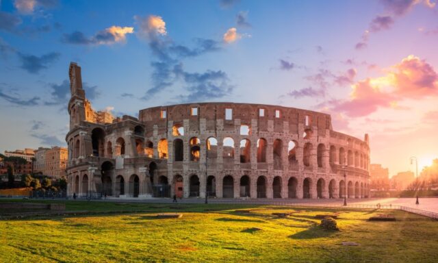 wide view of colloseum